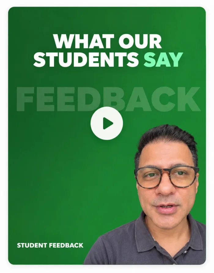 Quants Grow student feedback video testimonial